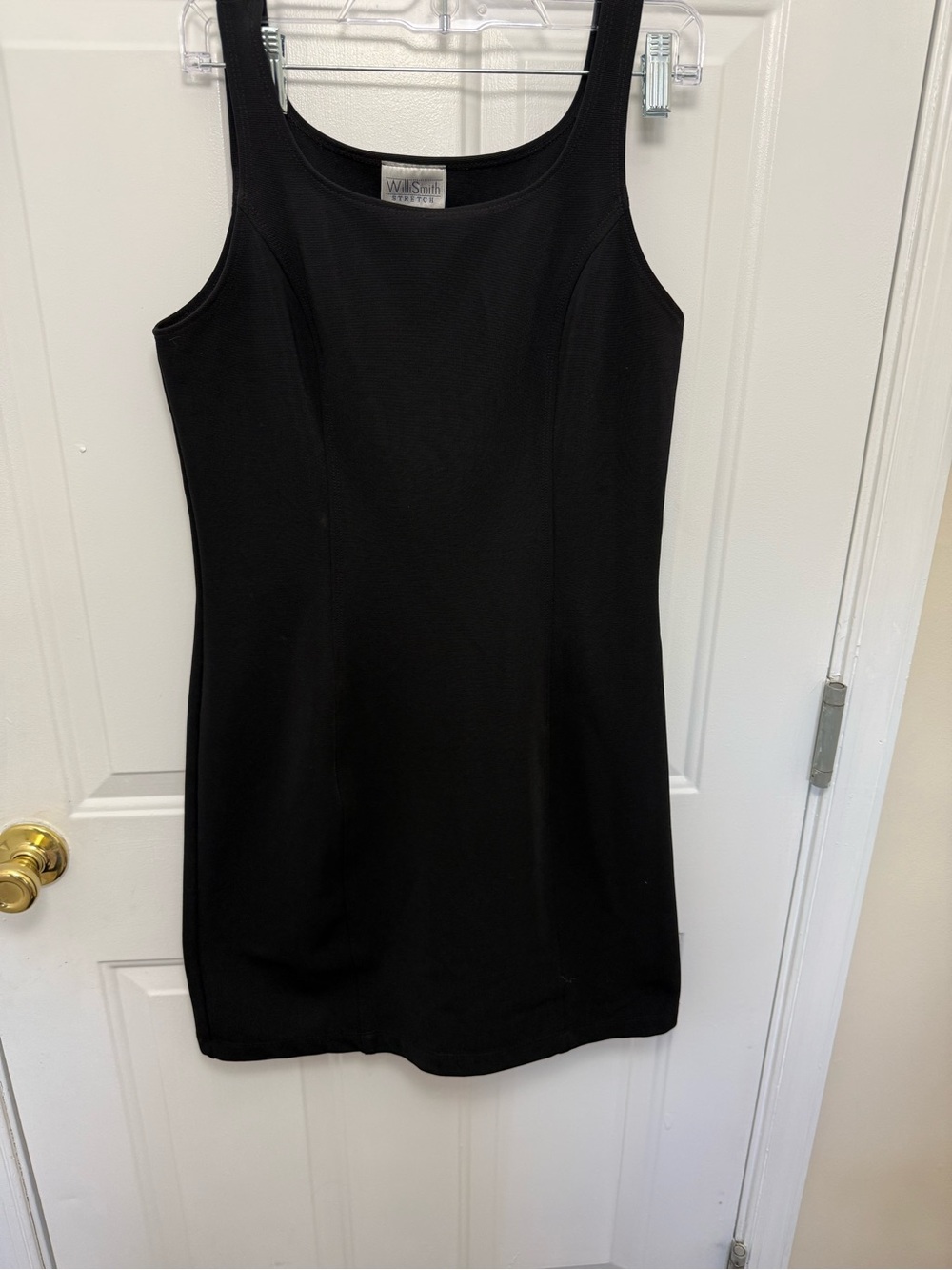 Willi Smith Short Black Sleeveless Dress Size 8 90s Date Night LBD Grunge